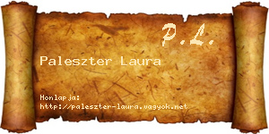 Paleszter Laura névjegykártya